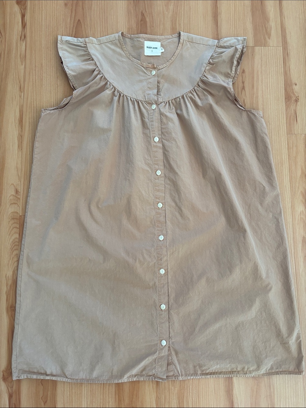 Rudy Jude Ma Blush Sleeveless Button-Front Top/Dress